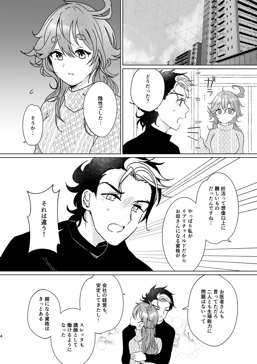 [ Buru beri ōba hata ]I want you(Mobile Suit Gundam: The Witch from Mercury) - Page 3