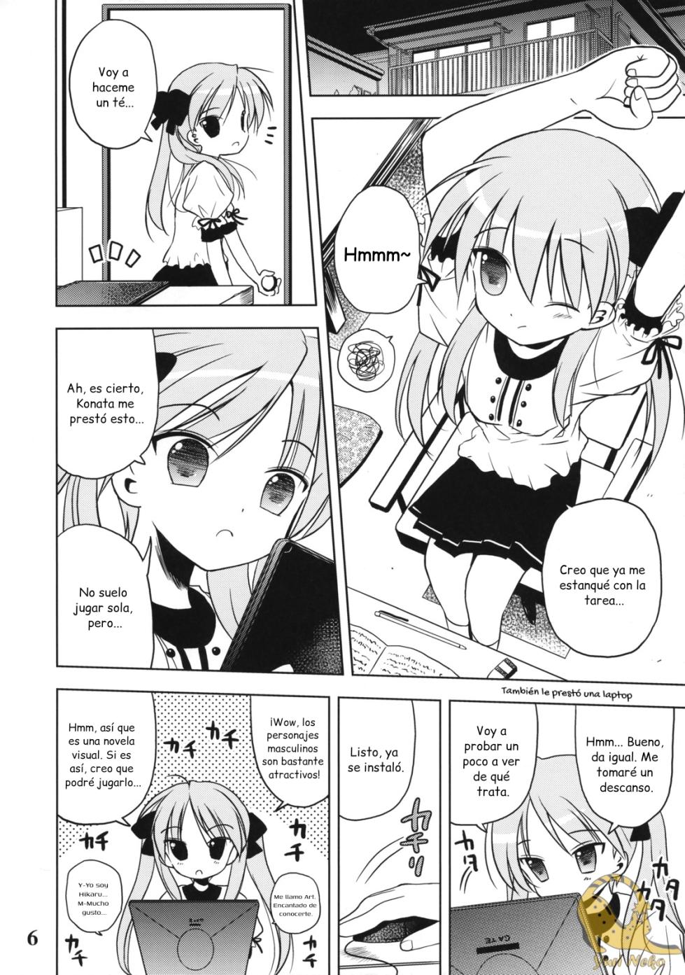 (C72) [Quarter View (Jinnojyou)] Nana Hoshi (Lucky Star) [Spanish] - Page 6
