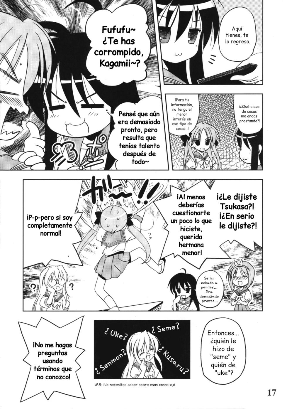 (C72) [Quarter View (Jinnojyou)] Nana Hoshi (Lucky Star) [Spanish] - Page 17