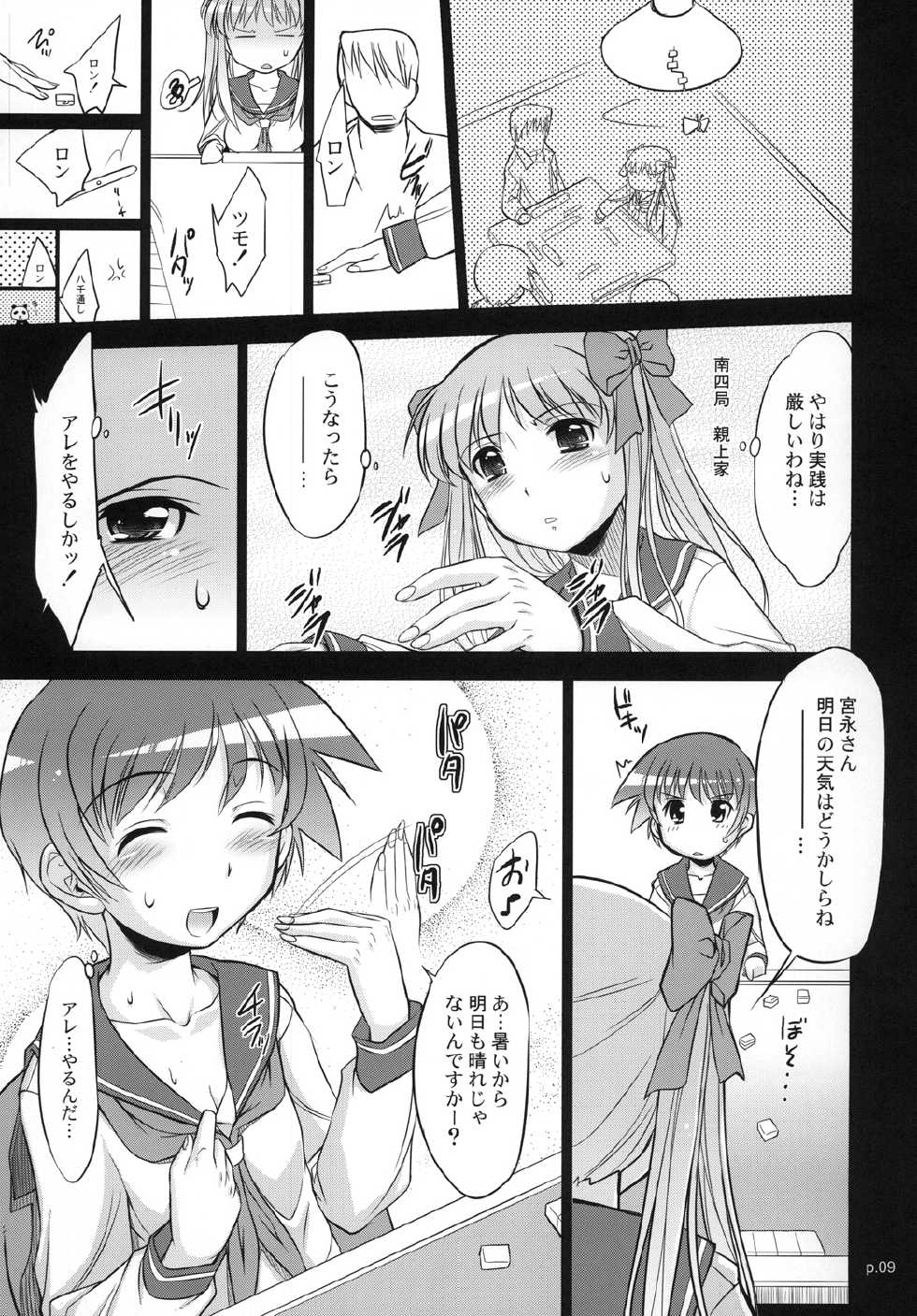 [Gyara Cter (bee)] Asada Tetsuyada!! Mahjong Taikai (Saki) [Digital] - Page 8