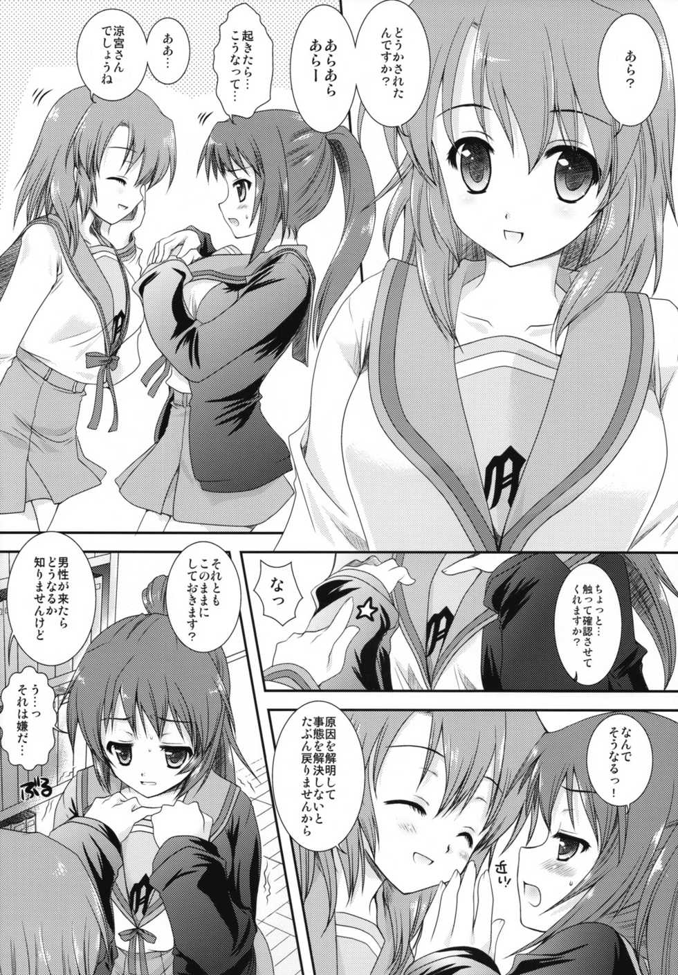 [Kurosawa pict (Kurosawa Kiyotaka)] Kyon ko Datte Yuuutsu (Suzumiya Haruhi no Yuuutsu) - Page 5