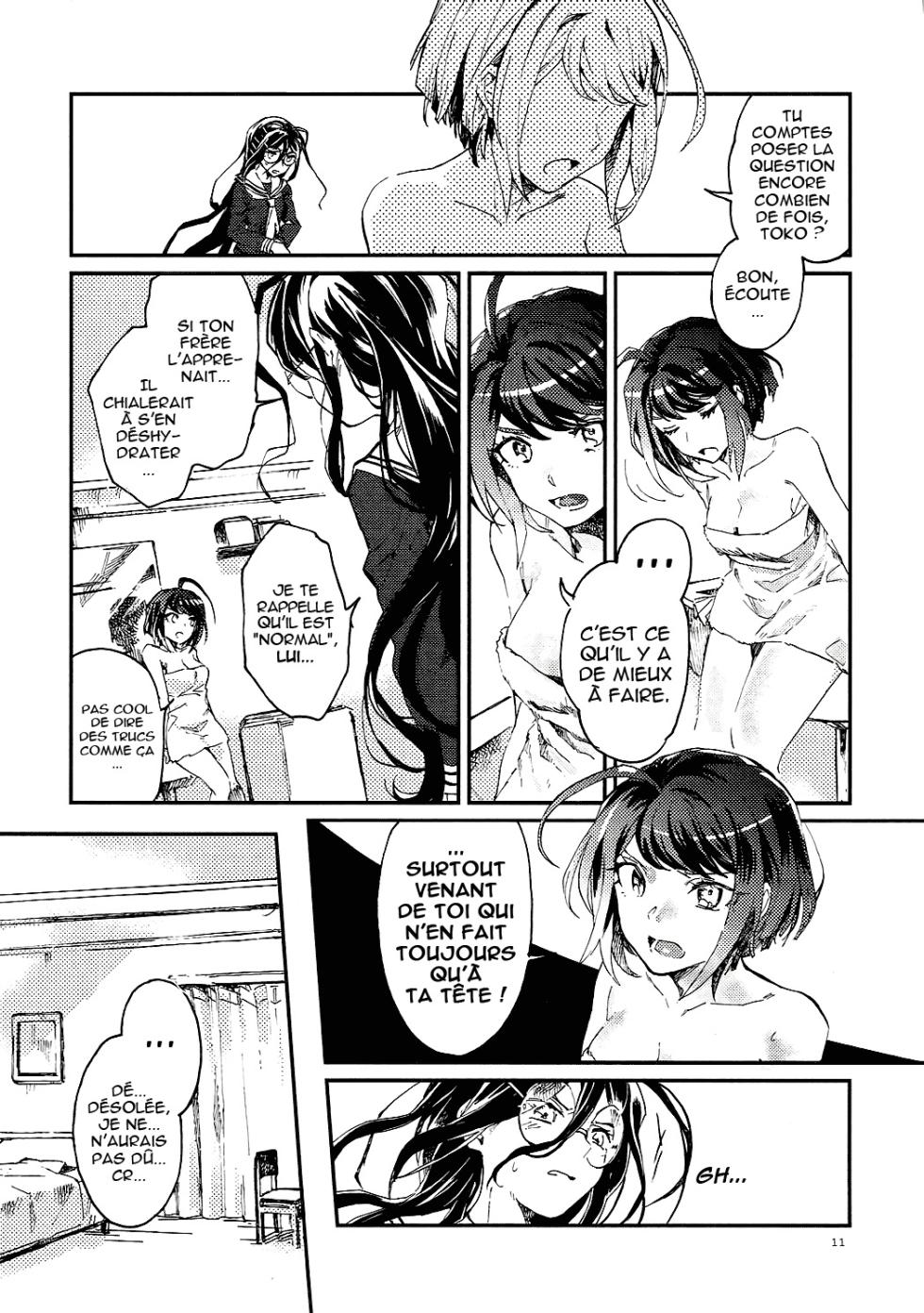 (CCOsaka109) [Hosikuz Dolce (Kayako)] Yasashiku Aishite (Danganronpa) [French] - Page 10