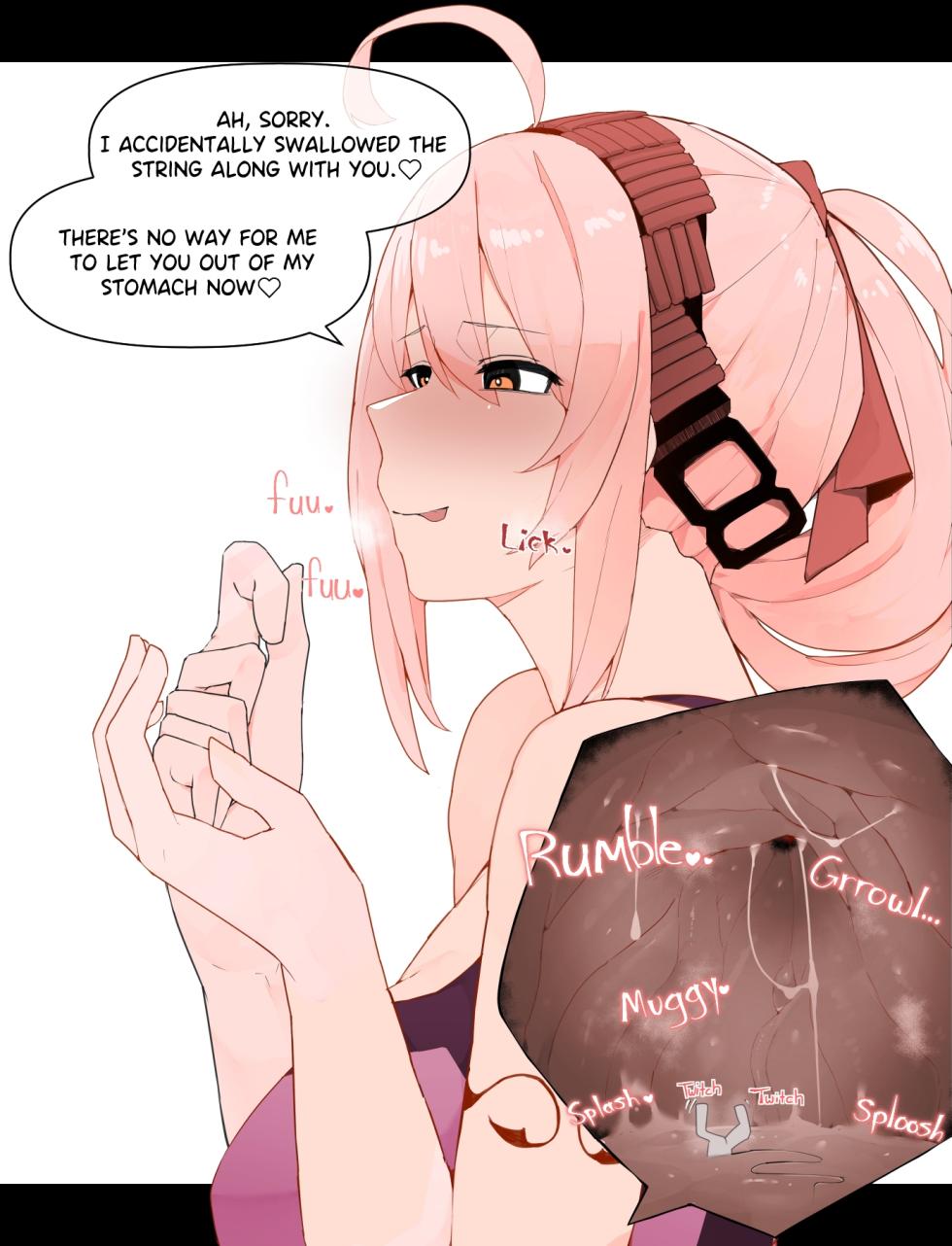 [Odoru London] Kouhai no Onaka ni Shimawareru Hanashi | A Story About Ending Up in a Junior's Stomach [English, Japanese] - Page 3