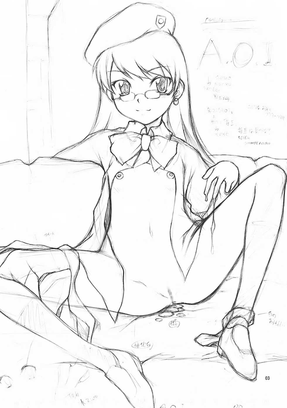 (SC31) [JIBAKU-SYSTEM (Suzuki Amaharu)] A.O.I (Zettai Karen Children) - Page 2