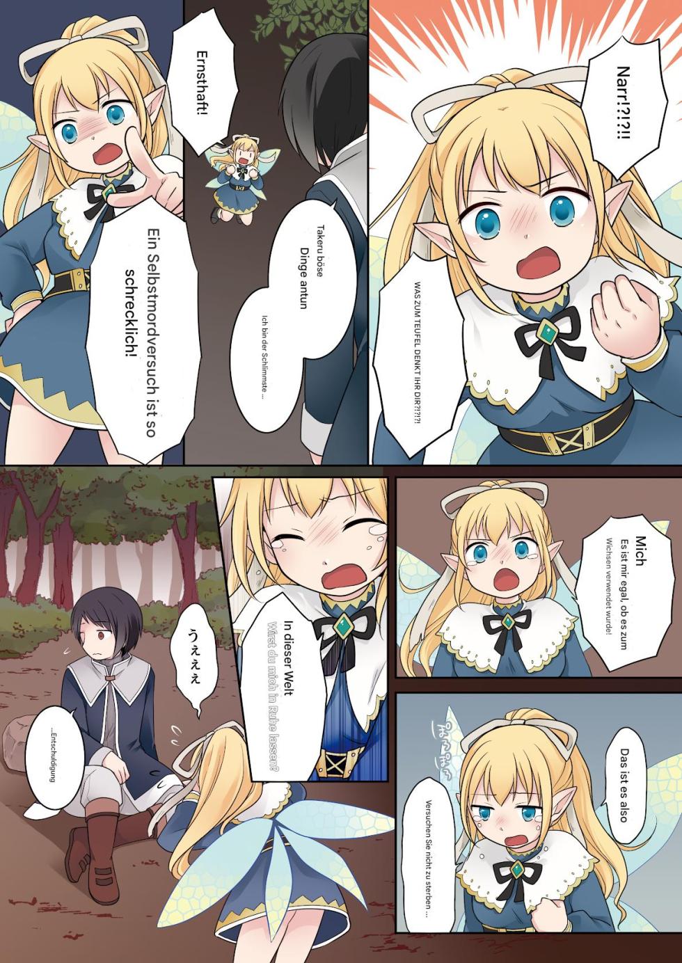 [Story Circle (Kuratsuka Riko)] Isekai Tensei Shita Ore ga Shinyuu no Onaho Yousei ni Naru made [German] [Digital] - Page 13