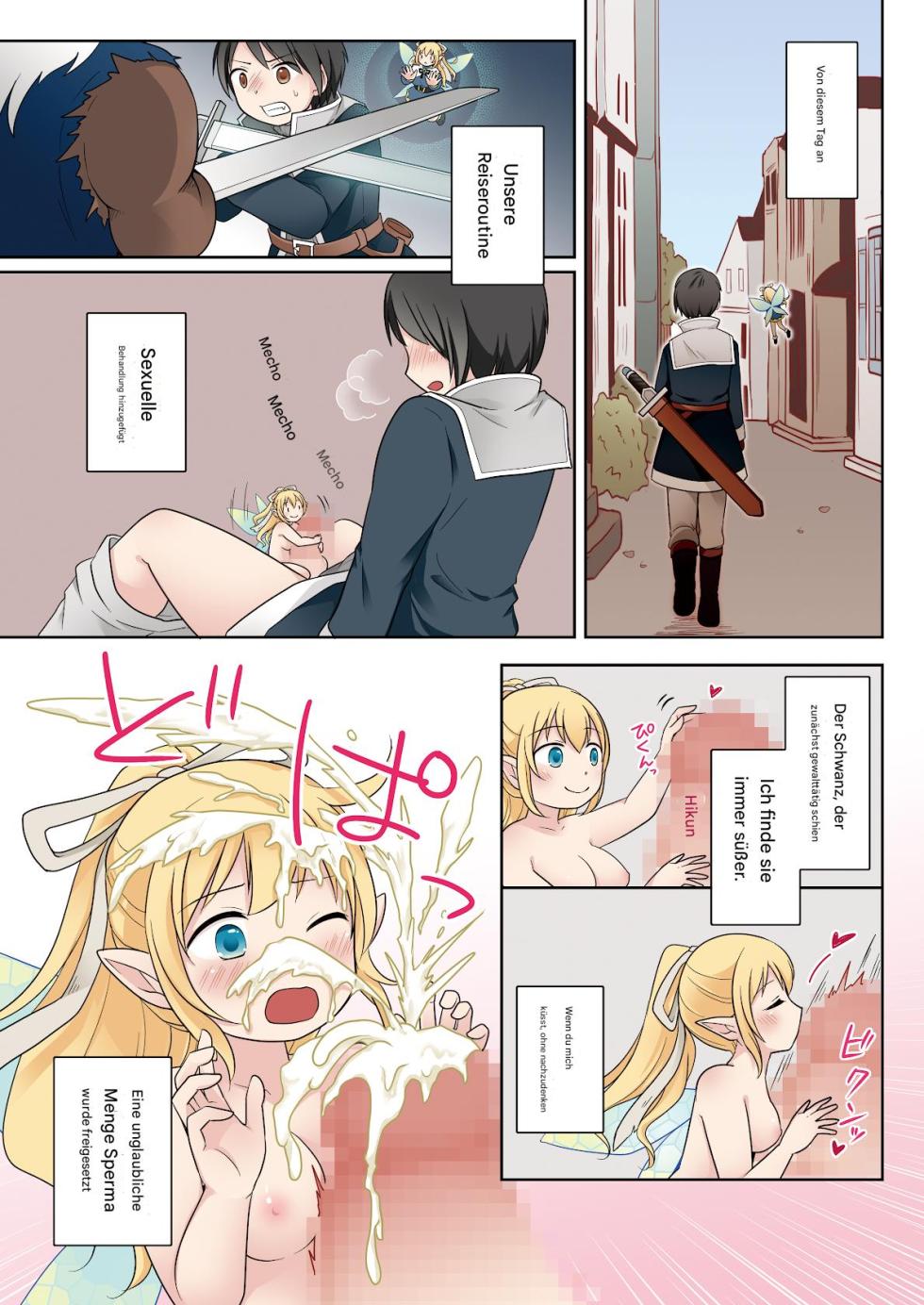 [Story Circle (Kuratsuka Riko)] Isekai Tensei Shita Ore ga Shinyuu no Onaho Yousei ni Naru made [German] [Digital] - Page 24