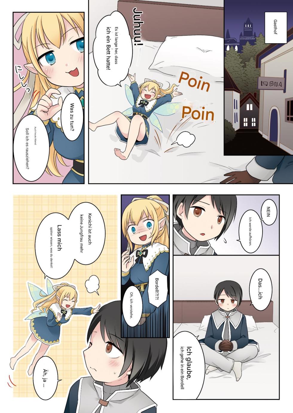 [Story Circle (Kuratsuka Riko)] Isekai Tensei Shita Ore ga Shinyuu no Onaho Yousei ni Naru made [German] [Digital] - Page 25