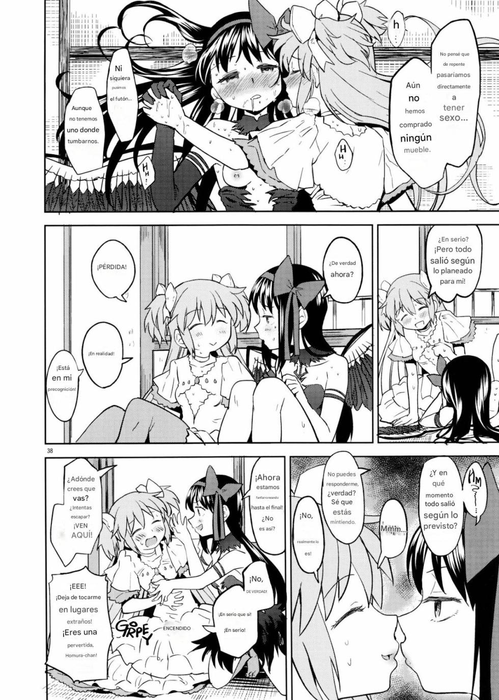 (C90) [Nedaore (Ayane)] Rinshousuru Futari no Madobe (Puella Magi Madoka Magica) [Spanish] [CristoferDeLosAndes] - Page 39