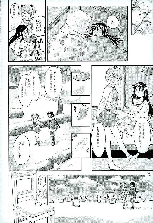 (C89) [Nedaore (Ayane)] Honno Isseiki dake Watashi no Gin no Niwa (Puella Magi Madoka Magica) [Spanish] [CristoferDeLosAndes] - Page 38