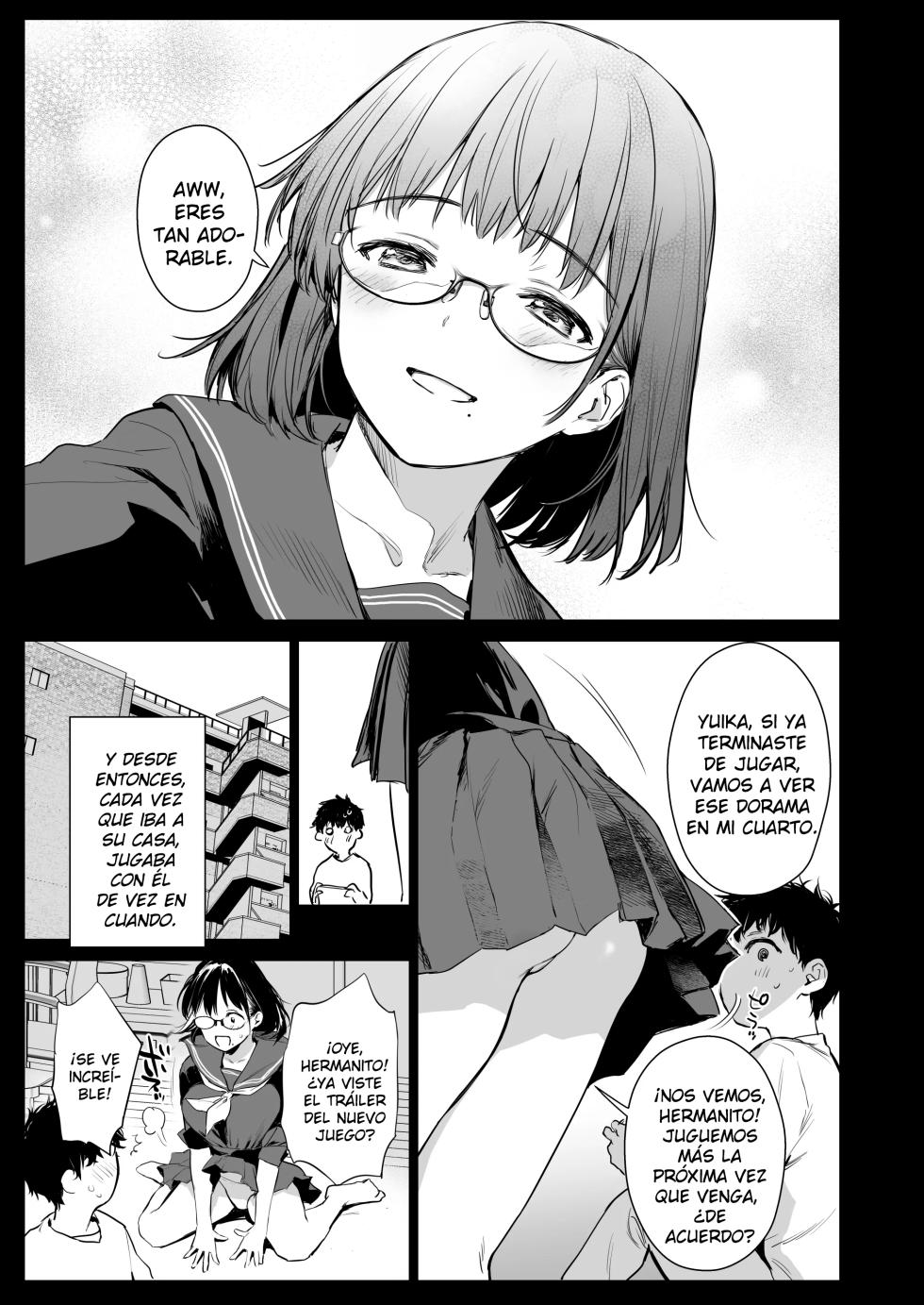 (C105) [Amakuchi Syoujo (Umakuchi Syouyu)] Boku Katsu Life ~Tomodachi no Otouto-kun to ''Game Suru Naka'' kara ''Cosplay Sex Suru Kankei'' ni Naru made~ | Mi Vida Activa ~De ''Compañeros de Juegos'' a ''Tener Sexo con Cosplay'' con el Hermano Menor de mi Amiga~ [Spanish] [Kejotan] - Page 5