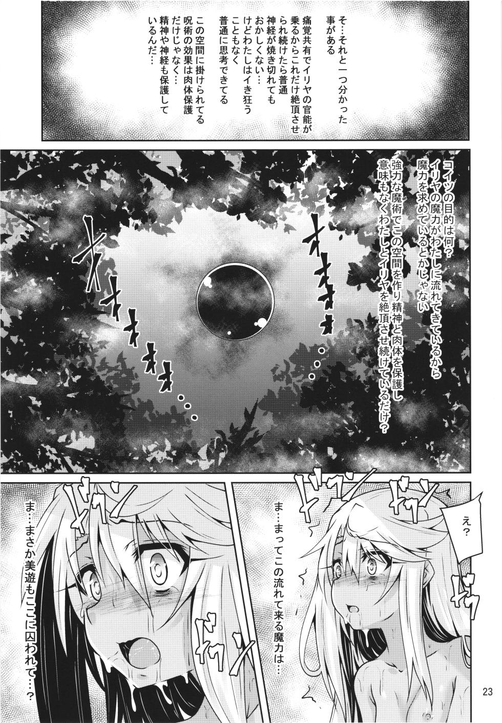 (C105) [Yoru no Benkyoukai (Fumihiro)] Illya to Kuro no Shokushubon Tsuzuki (Fate/kaleid liner Prisma Illya) - Page 23