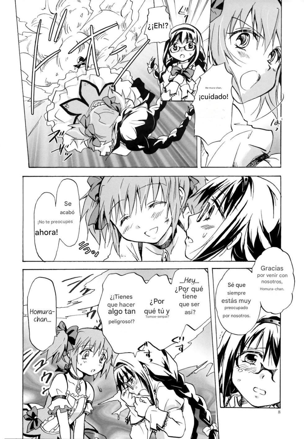 (GirlsLoveFestival 8) [peachpulsar (Mira)] Eien ni Anata o Omou (Puella Magi Madoka Magica) [Spanish] [CristoferDeLosAndes] - Page 8