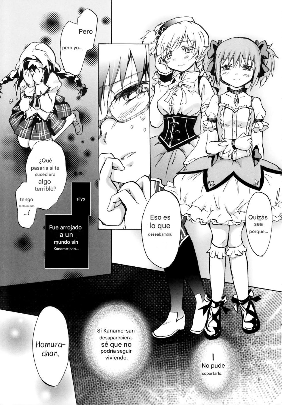 (GirlsLoveFestival 8) [peachpulsar (Mira)] Eien ni Anata o Omou (Puella Magi Madoka Magica) [Spanish] [CristoferDeLosAndes] - Page 9