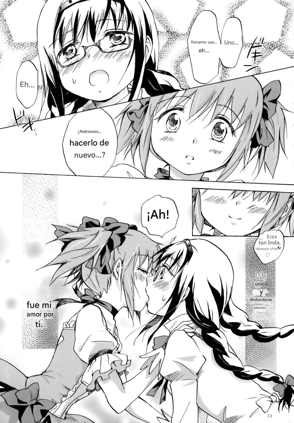 (GirlsLoveFestival 8) [peachpulsar (Mira)] Eien ni Anata o Omou (Puella Magi Madoka Magica) [Spanish] [CristoferDeLosAndes] - Page 11