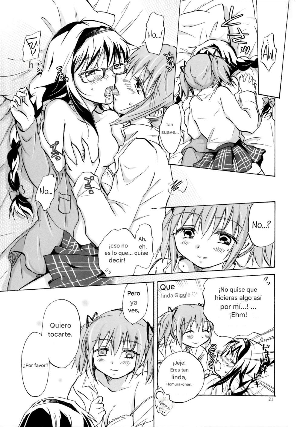 (GirlsLoveFestival 8) [peachpulsar (Mira)] Eien ni Anata o Omou (Puella Magi Madoka Magica) [Spanish] [CristoferDeLosAndes] - Page 21