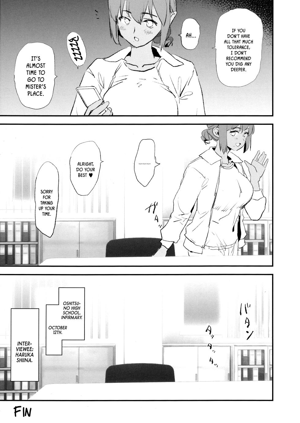 (C105) [Yami ni Ugomeku (Dokurosan)] Onaho Gasshuku Saimin Dosukebe Interview Shiina Senpai | Cocksleeve Camp's Hypnosis Lewd Interview -Haruka Shiina- [English] [Kinsei Translations] [Decensored] - Page 28