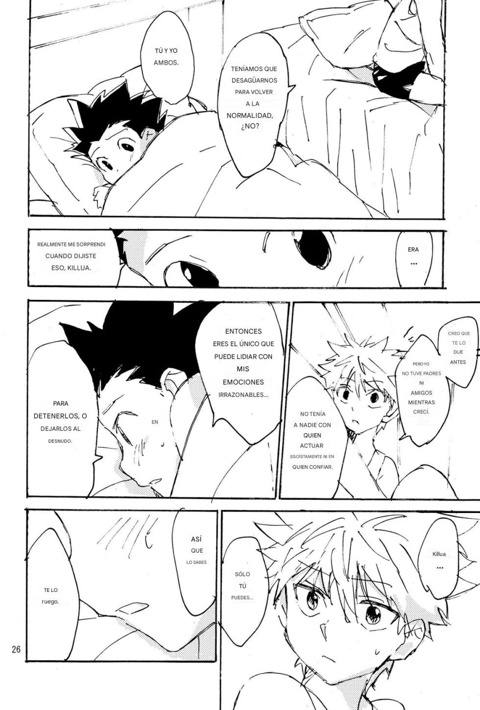 (C84) [Watagashi Maker (Tomiko)] Imawa no Kiwa | On the Brink of Death (Hunter x Hunter) [spanish)(traductor:CristoferDeLosAndes) - Page 26