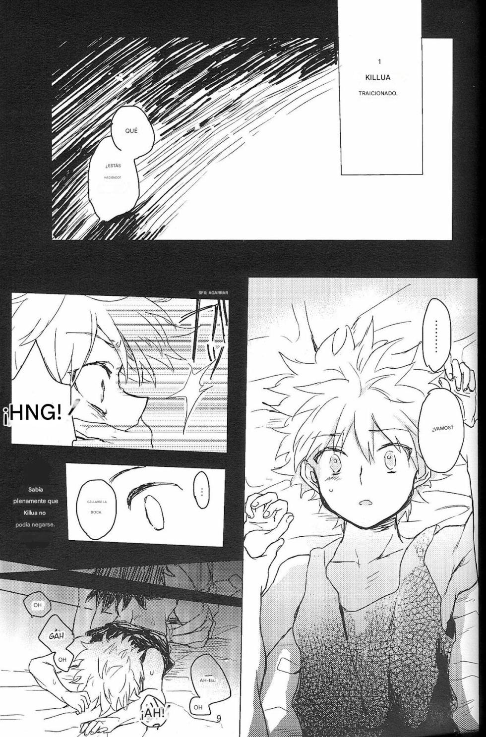 [Kutsushita o Haita Ahiru (Omaru)] Sayonara Sankaku, Mata Kite Shikaku | Say Goodbye Triangle, Say Hello Square (Hunter x Hunter) [spanish)(traduccion:CristoferDeLosAndes) - Page 11