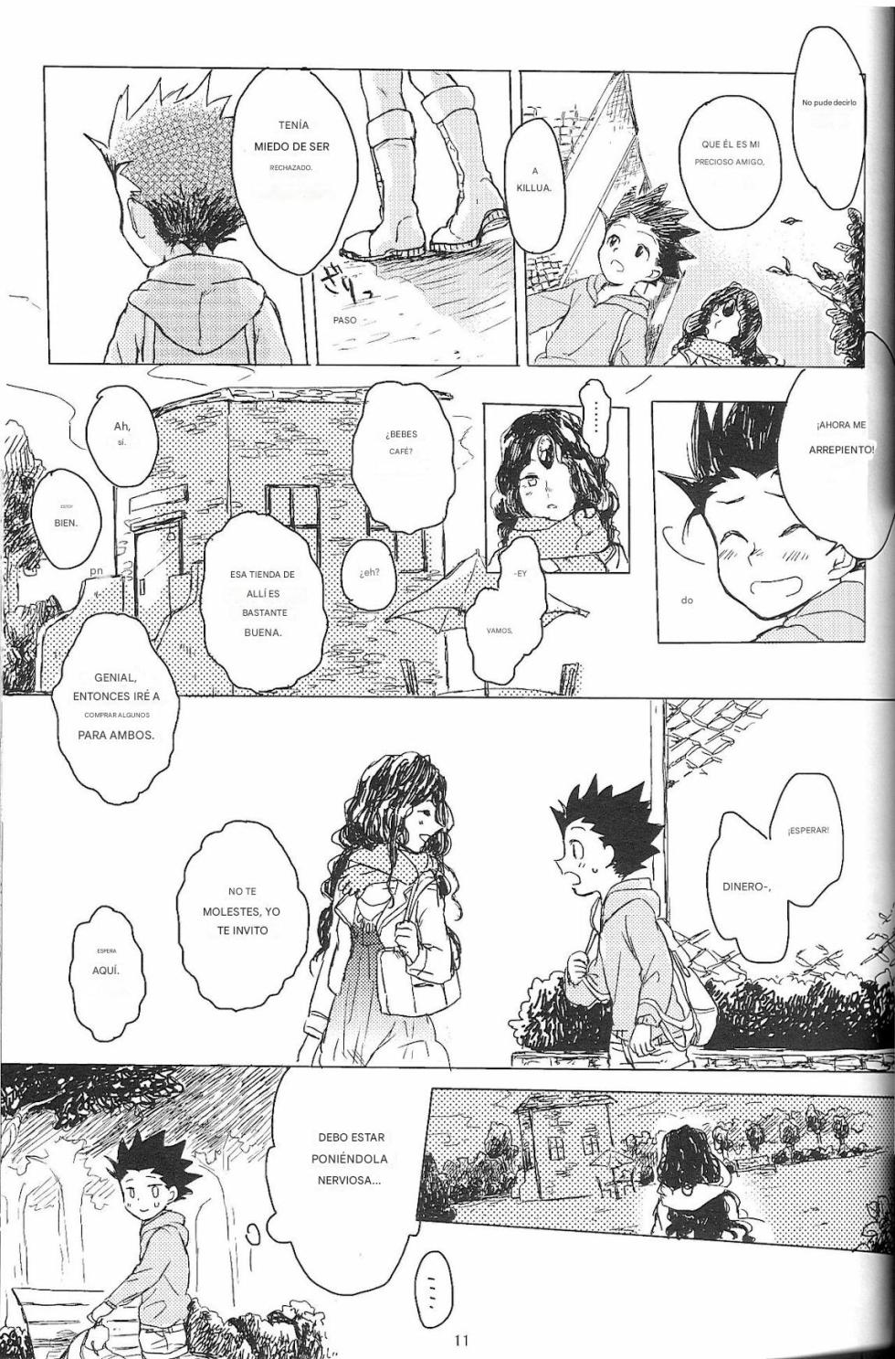 [Kutsushita o Haita Ahiru (Omaru)] Sayonara Sankaku, Mata Kite Shikaku | Say Goodbye Triangle, Say Hello Square (Hunter x Hunter) [spanish)(traduccion:CristoferDeLosAndes) - Page 13