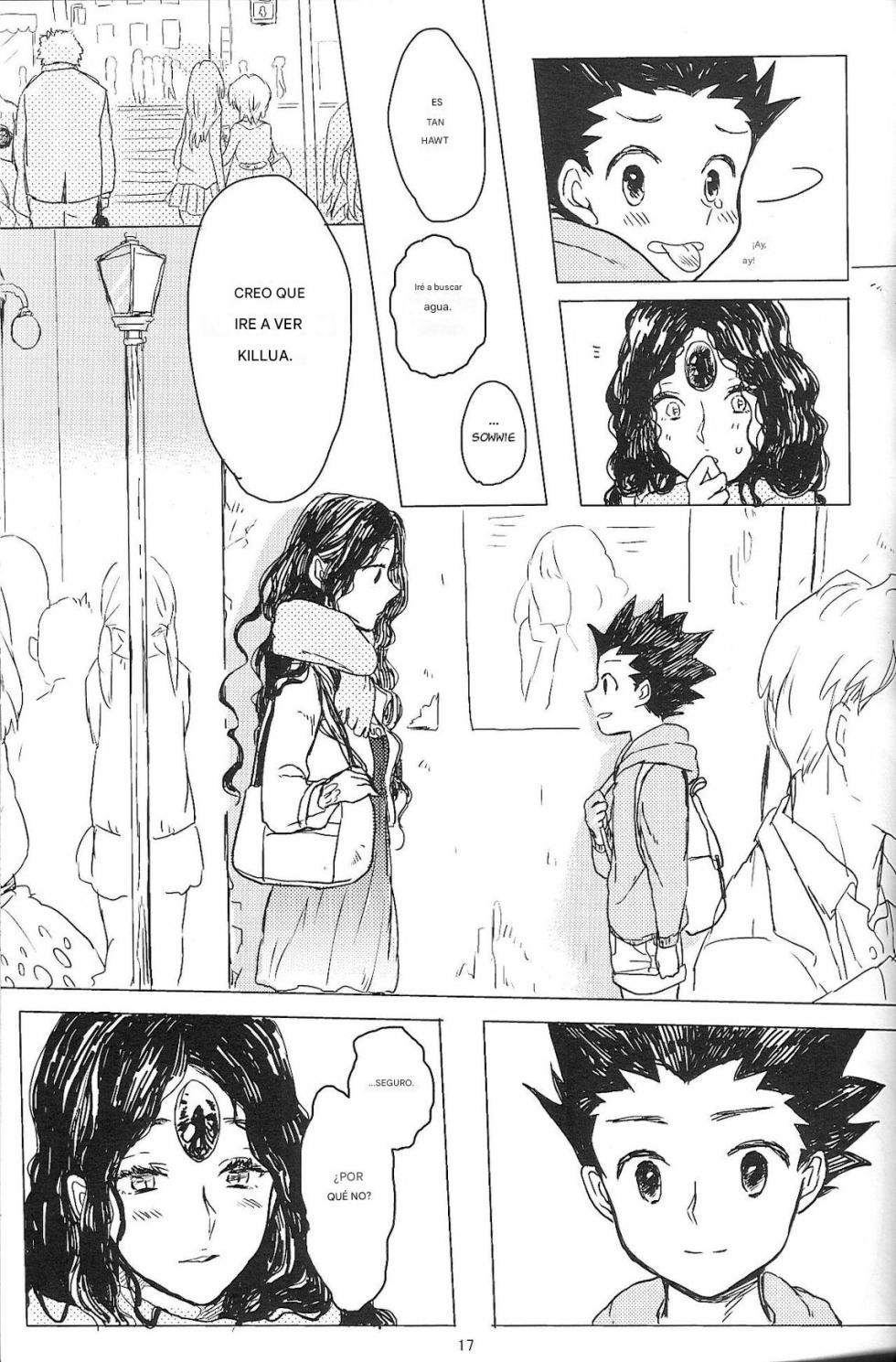 [Kutsushita o Haita Ahiru (Omaru)] Sayonara Sankaku, Mata Kite Shikaku | Say Goodbye Triangle, Say Hello Square (Hunter x Hunter) [spanish)(traduccion:CristoferDeLosAndes) - Page 19