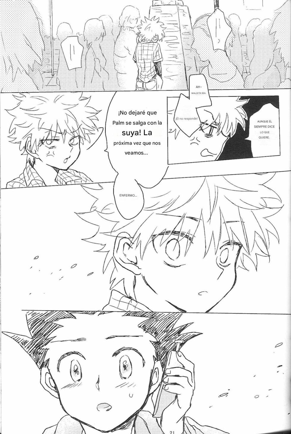 [Kutsushita o Haita Ahiru (Omaru)] Sayonara Sankaku, Mata Kite Shikaku | Say Goodbye Triangle, Say Hello Square (Hunter x Hunter) [spanish)(traduccion:CristoferDeLosAndes) - Page 23