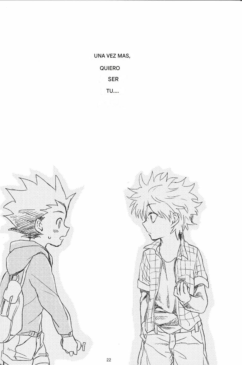 [Kutsushita o Haita Ahiru (Omaru)] Sayonara Sankaku, Mata Kite Shikaku | Say Goodbye Triangle, Say Hello Square (Hunter x Hunter) [spanish)(traduccion:CristoferDeLosAndes) - Page 24