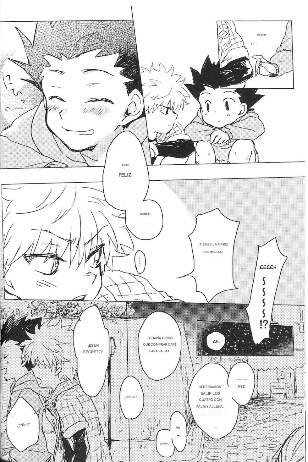 [Kutsushita o Haita Ahiru (Omaru)] Sayonara Sankaku, Mata Kite Shikaku | Say Goodbye Triangle, Say Hello Square (Hunter x Hunter) [spanish)(traduccion:CristoferDeLosAndes) - Page 34