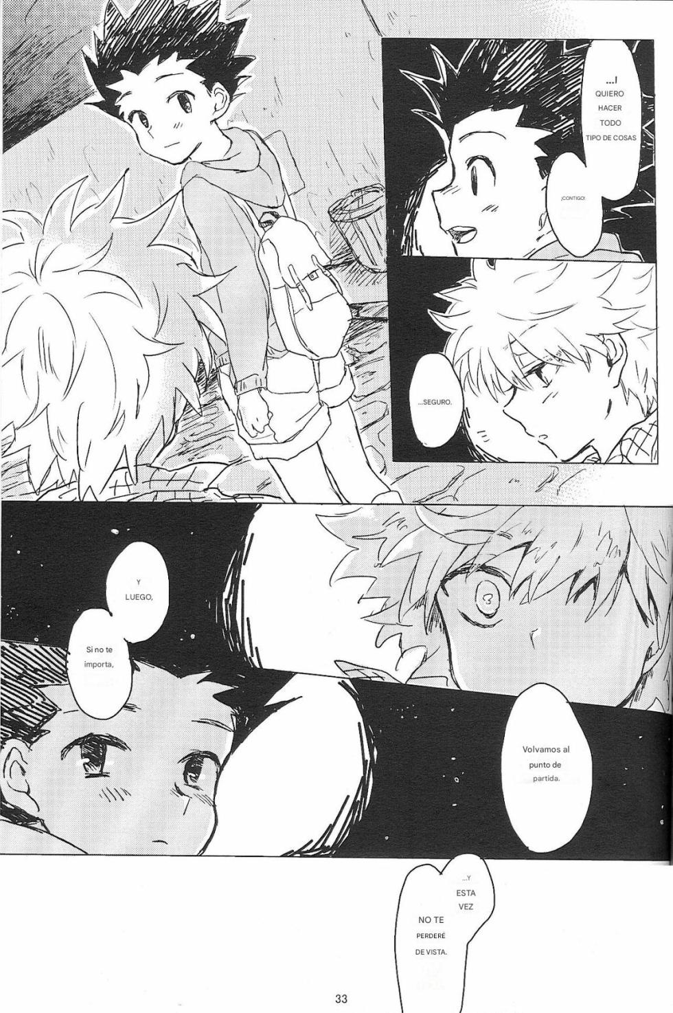 [Kutsushita o Haita Ahiru (Omaru)] Sayonara Sankaku, Mata Kite Shikaku | Say Goodbye Triangle, Say Hello Square (Hunter x Hunter) [spanish)(traduccion:CristoferDeLosAndes) - Page 35