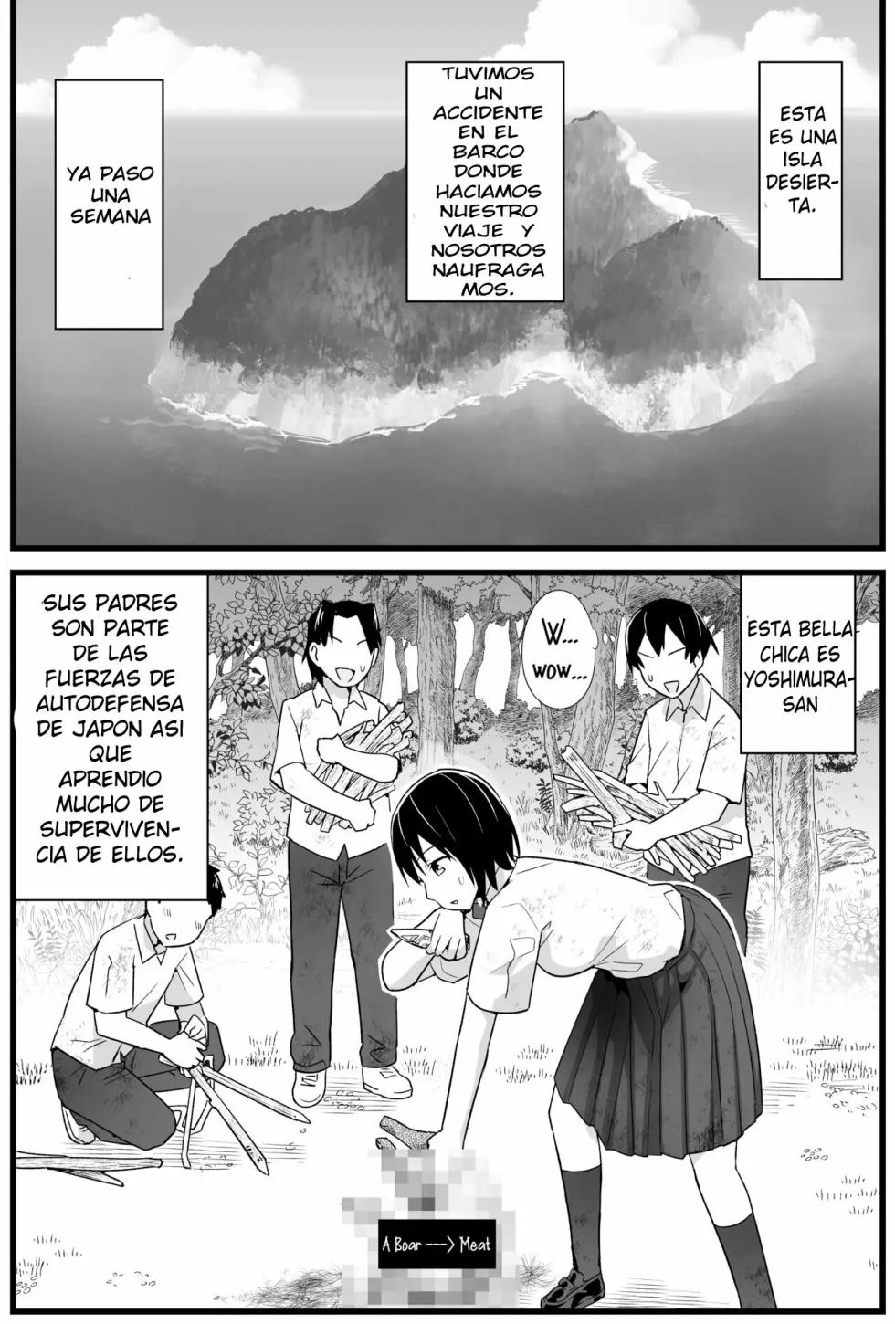 [OTOREKO (Toilet Komoru)] Mujintou no Yoshimura-san Soushuuhen | Una Estudiante en una Isla Desierta Omnibus [Spanish] [Omanko Oshiri Scan] [Sin Censura] [Digital] - Page 26