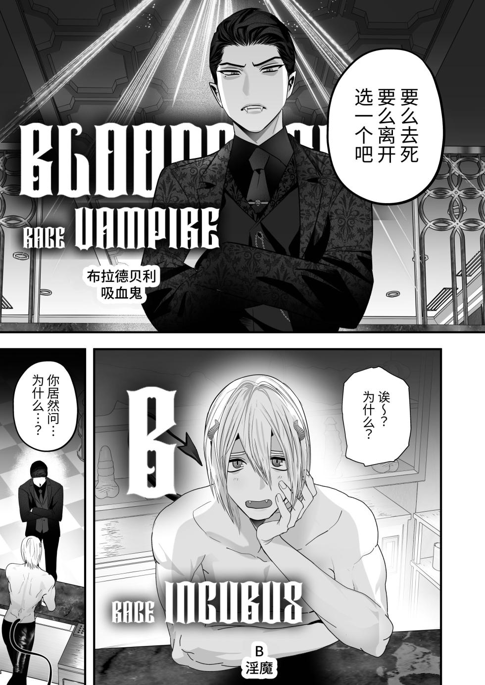 [Yamiochi Shita Murabito (Yamito)] Kyūketsuki VS Inma -Dokaiki Orgasm Wars- | 吸血鬼VS淫魔-激烈高潮对战- [Chinese] [Digital] - Page 2