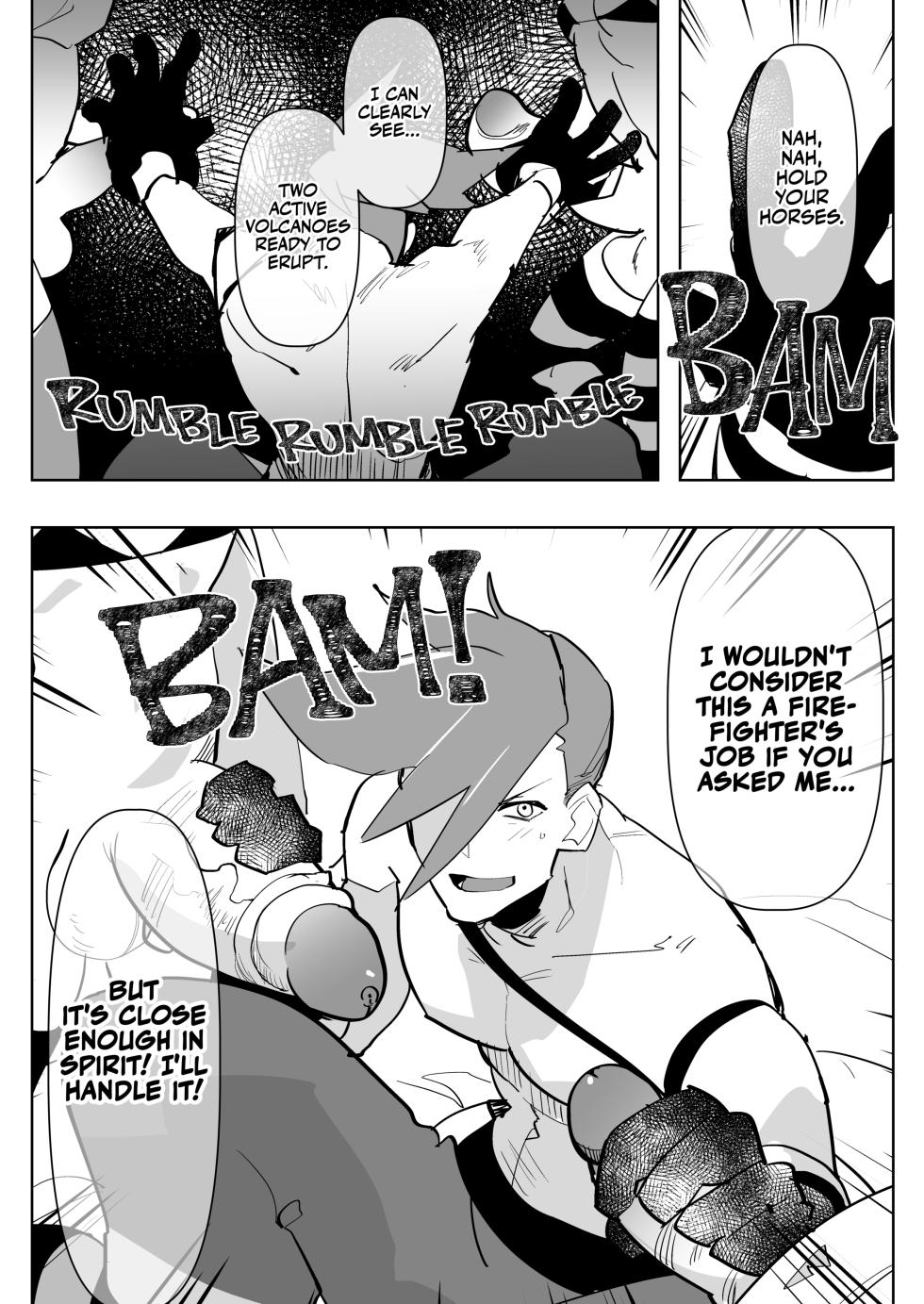 [Aimaitei (Aimaitei Umami)] Futanari x Otoko no Hon | Futa Extinguisher (Promare) [English] {2d-market.com} [Decensored] [Digital] - Page 5
