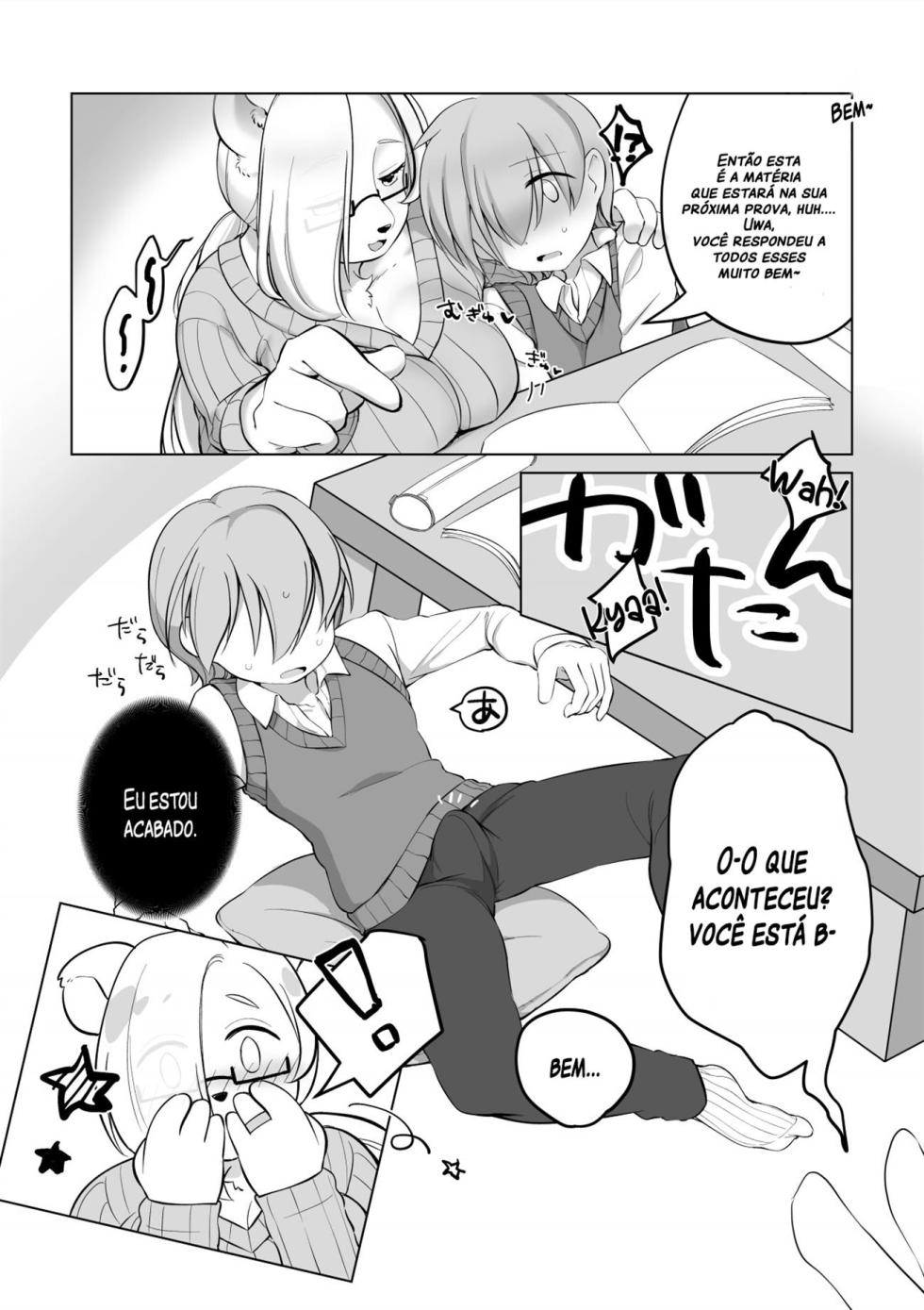 [Sakuragi Yomi (Sakuragi Yomi)] Otonari no Ookina Kuma-san | A grande vizinha ursa [Portuguese-BR] [Digital] - Page 6