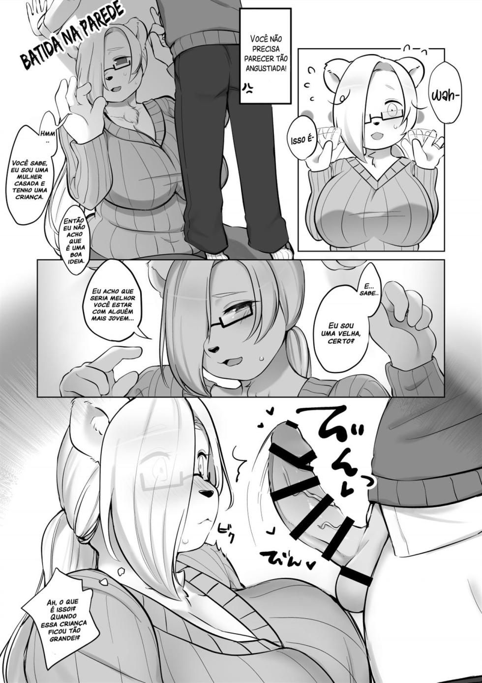 [Sakuragi Yomi (Sakuragi Yomi)] Otonari no Ookina Kuma-san | A grande vizinha ursa [Portuguese-BR] [Digital] - Page 7