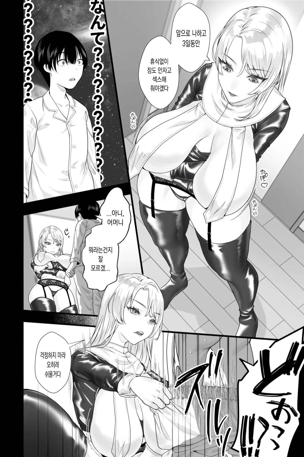 [Ginshio Honpo (Ginen)] Gaikoku no Haha ~ Ginpatsu Bakunyuu no Haha ni Sakusei Fudeoroshi Sareru Mikka-kan ~ [Korean] - Page 8