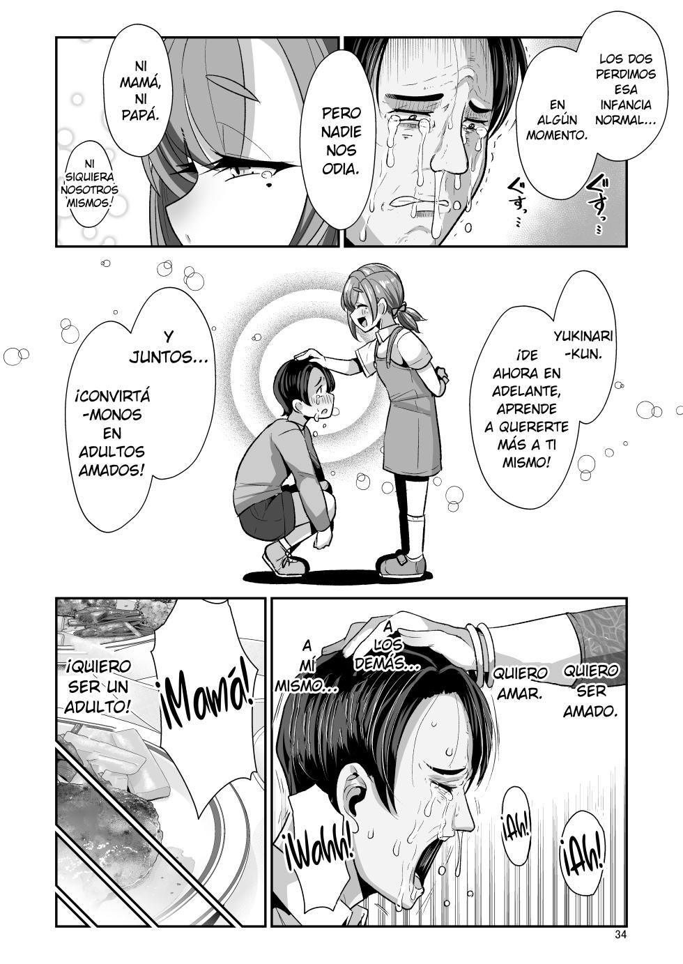 [Shinshunshantonshou (Bukatsu)] Yurufuwa Kyonyuu no Toshishita Mama to Aisaretakatta Oji-san no Ore [Spanish] [MandaloAsiNoma] [Digital] - Page 35