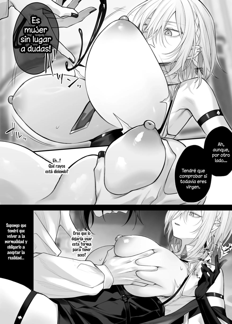 [Niikyuu (Luku)] Juketsu no Majo Alexia wa Mou Otoko ni Modorenai | Alexia, la Bruja de la Sangre Maldita, ya no Puede Volver a ser Hombre [Spanish] [Un wey sin que hacer] - Page 10