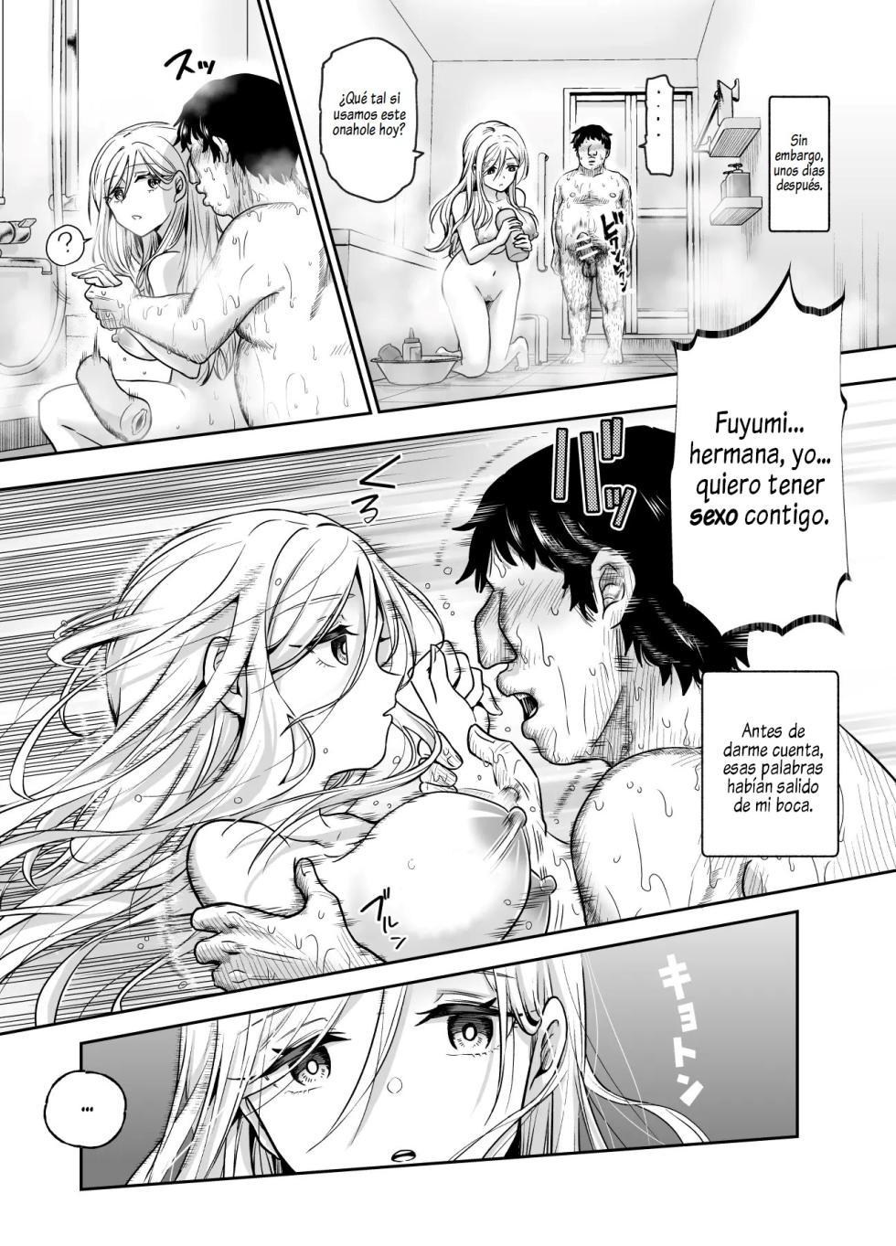 [Nyuu Koubou (Kamenashi)] Totsuzen Gishi to Gimai ga Dekite Shimatta Ken EX | De Repente Gané dos Hermanastras EX ~Mi Vida Después de que me Atraparon Masturbándome~ [Spanish] [Al Chile no Sé Scan] - Page 27
