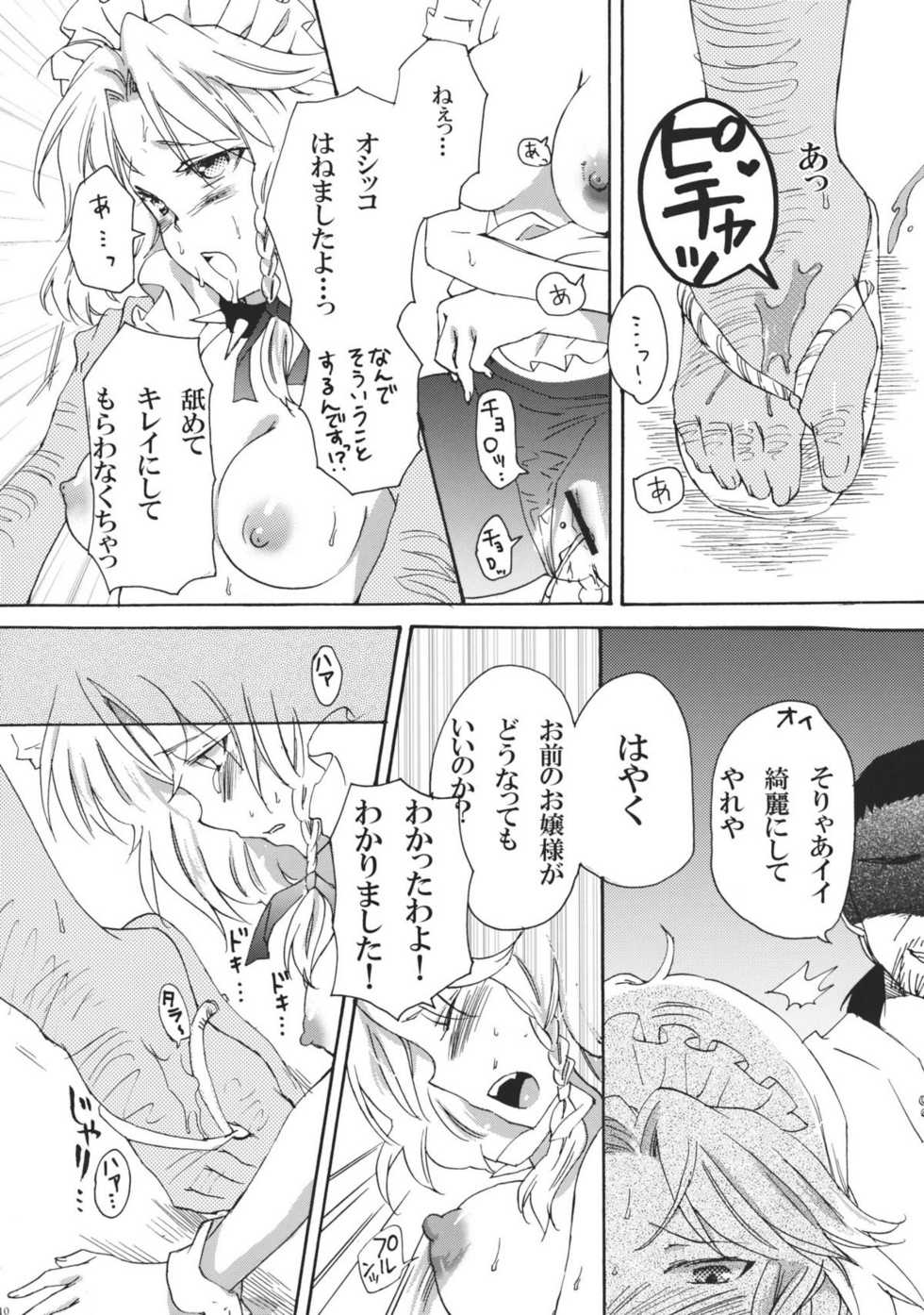 (C79) [Uminari (Narumi)] Inu ni Natta Sakuya-san Ge (Touhou Project) - Page 10