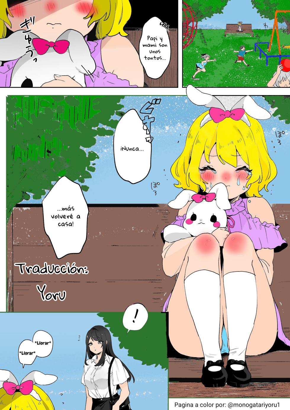 [Zutazutako] skeb Yuri Ecchi Manga | La Loli Fugitiva y la Onee-san Futanari  [Spanish] [Yoru] - Page 30