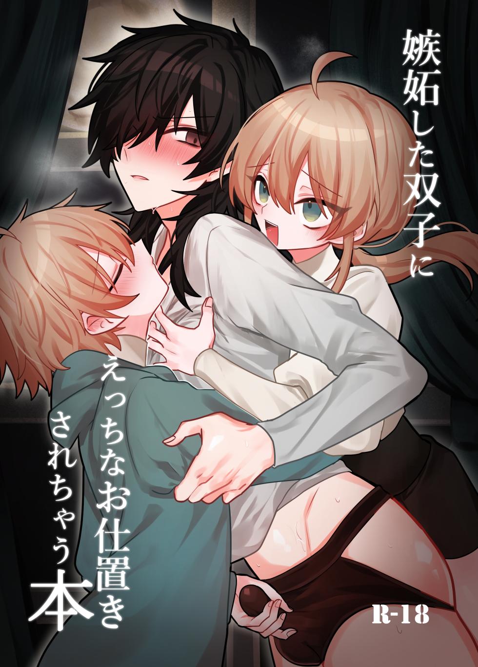 [Kanshouyaku (miska)] 嫉妬した双子にえっちなお仕置きされちゃう本 - Page 1