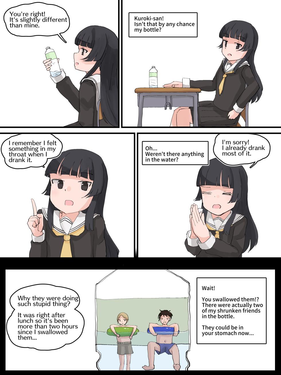 [Parins] A girl who unknowingly swallowed classmates who were shrunk (English) - Page 2