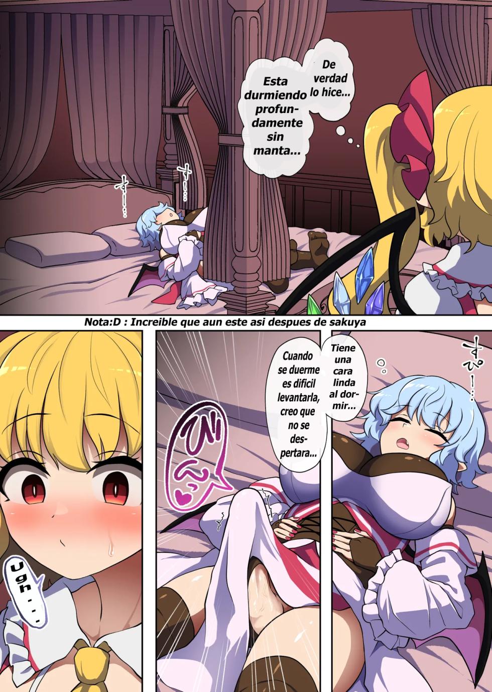 [Elyaps] Flan-chan feels lust for Futanari Remilia (Touhou Project) [Spanish] - Page 7