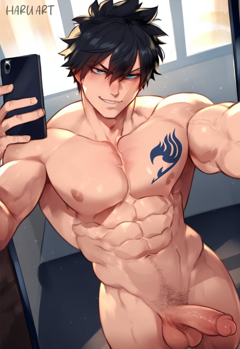 NATSU DRAGNEEL X GRAY FULLBUSTER YAOI [AI Generated] - Page 2