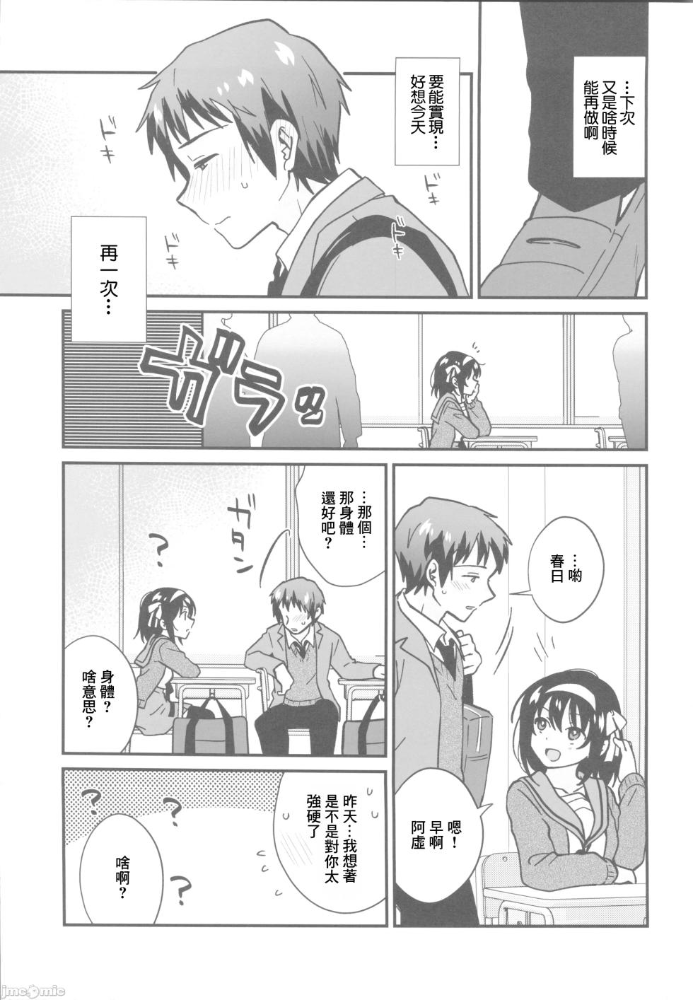 [にわとりとわに(タイキ)]何度でも刻み込んでやる。(涼宮ハルヒの憂鬱)（Chinese） - Page 6