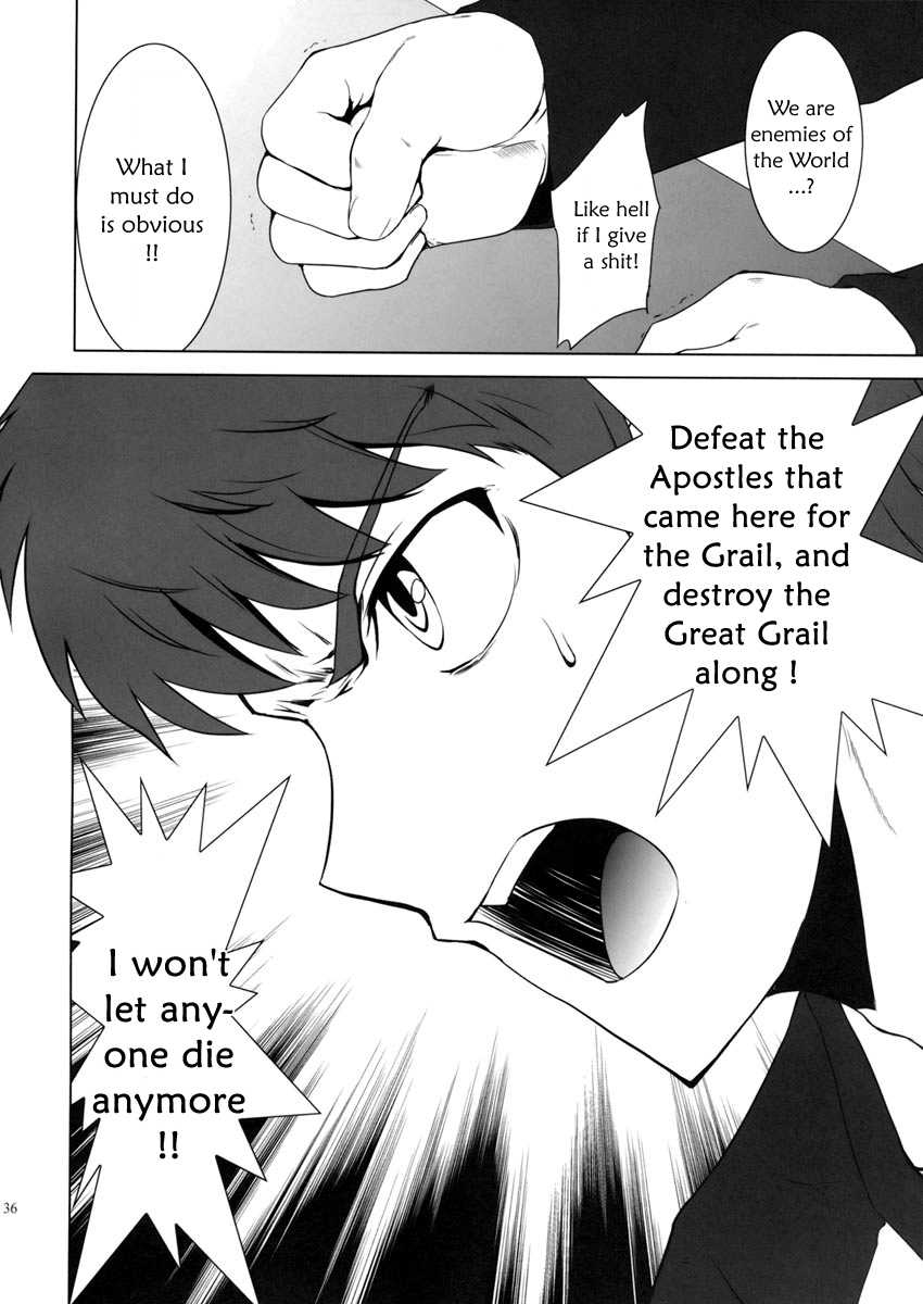 (C73) [Crazy Clover Club (Shirotsumekusa)] T-MOON COMPLEX X02 (Fate/hollow ataraxia, Tsukihime) [Engish] - Page 35