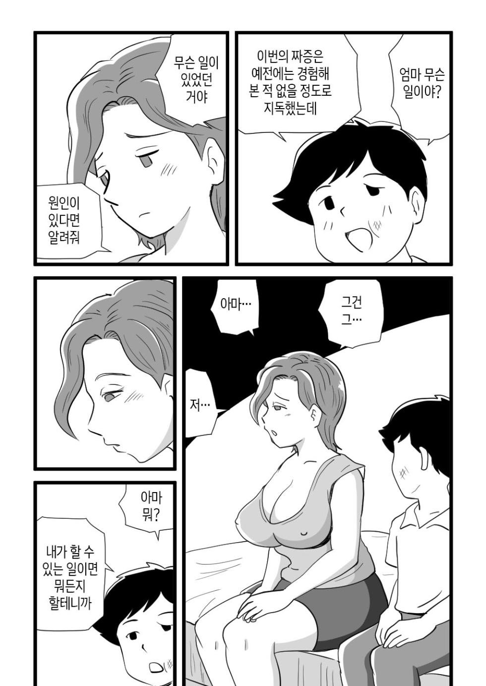 [Momoziri Hustle Dou] Kigen no Warui Haha wo Koufuku ni Saseta Musuko | 기분이 나쁜 엄마를 행복하게 해준 아들 [Korean][팀 숙녀] - Page 19