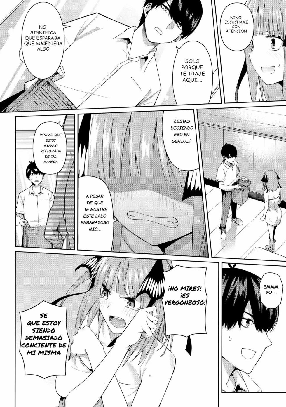 (FF35) [Bad Mushrooms (Chicke III, 4why)] Nibun no Yuudou | Half Seduction (Gotoubun no Hanayome) - Page 13