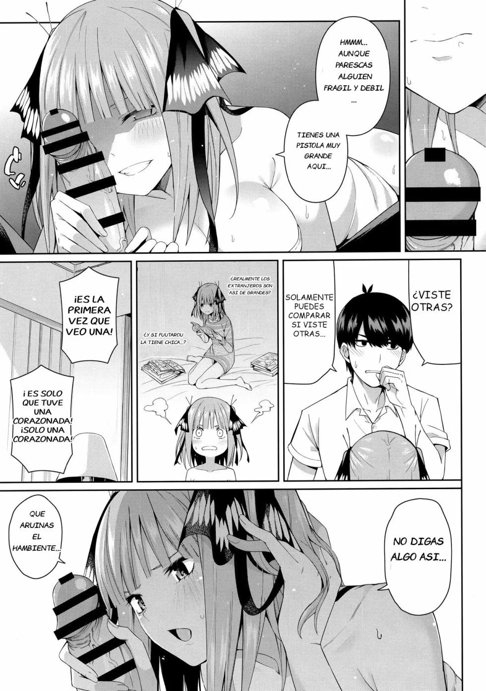 (FF35) [Bad Mushrooms (Chicke III, 4why)] Nibun no Yuudou | Half Seduction (Gotoubun no Hanayome) - Page 22