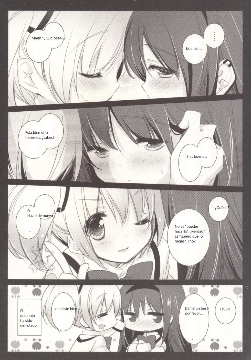 (Mou Nanimo Kowaku Nai 16) [Momo9 (Shiratama Yomogi)] Hinichijou-teki Shiawase Kuukan (Puella Magi Madoka Magica) [Spanish] [CristoferDeLosAndes] - Page 20