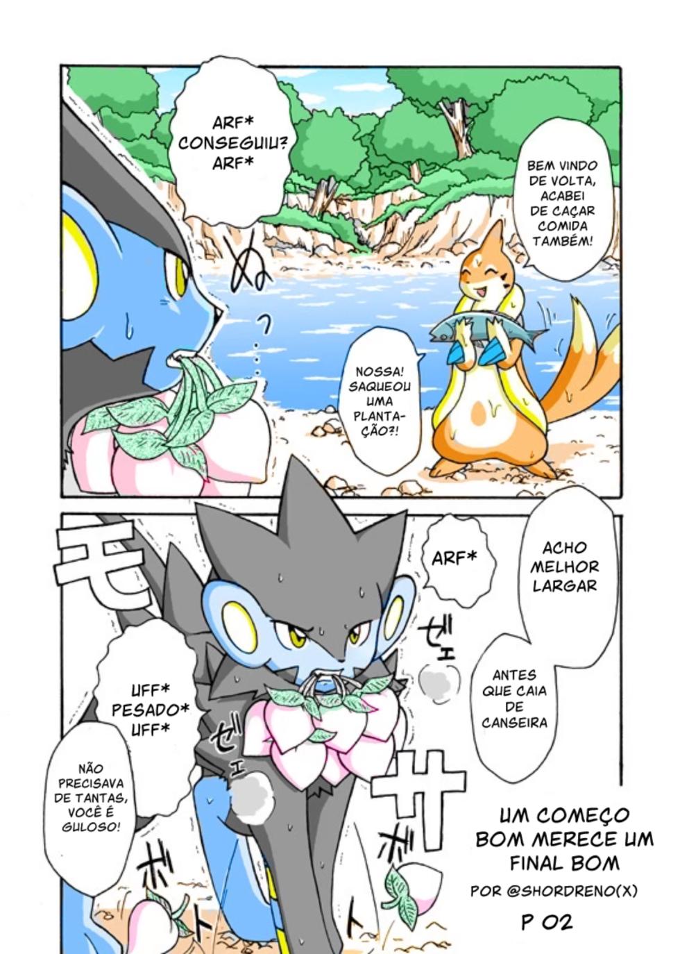 [Mikaduki Karasu] um começo bom merece um final bom (Pokémon) [Portuguese] [Kekka Doujin] [Colorized] [ongoing] - Page 2